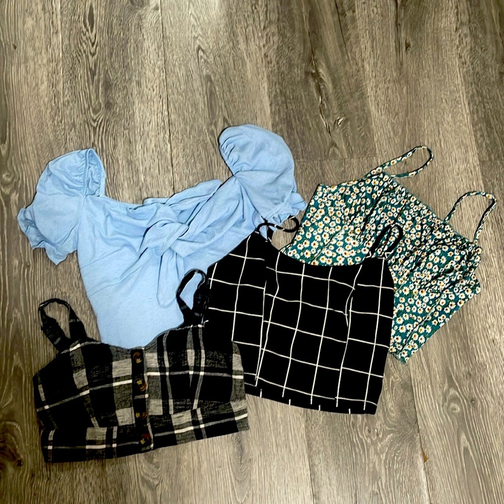 4 tops - cropped tops - cute cropped tank tops